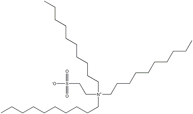 N,N-Didecyl-N-(2-sulfonatoethyl)-1-decanaminium Struktur