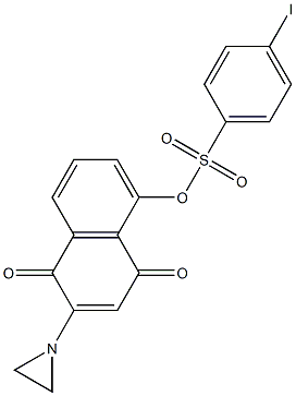 2-(1-Aziridinyl)-5-(4-iodophenylsulfonyloxy)-1,4-naphthoquinone Struktur