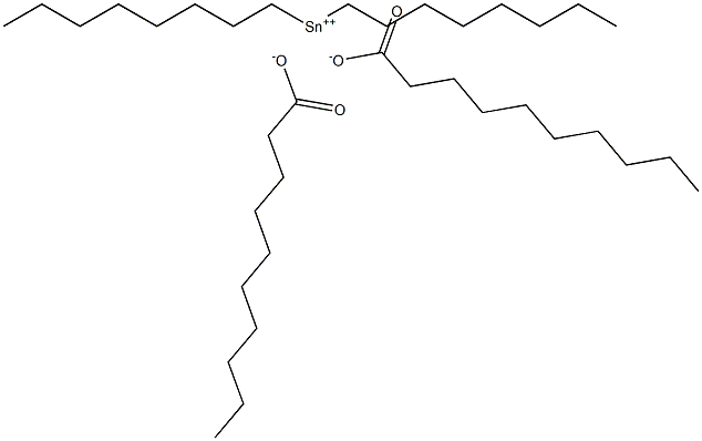 Didecanoic acid dioctyltin(IV) salt Struktur