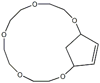 14,16-(1,2-Ethenediyl)-1,4,7,10,13-pentaoxacyclohexadecane Struktur