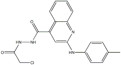 N'-Chloroacetyl-2-(4-methylphenylamino)quinoline-4-carbohydrazide Struktur