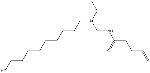 N-[[N-Ethyl-N-(9-hydroxynonyl)amino]methyl]-4-pentenamide Struktur