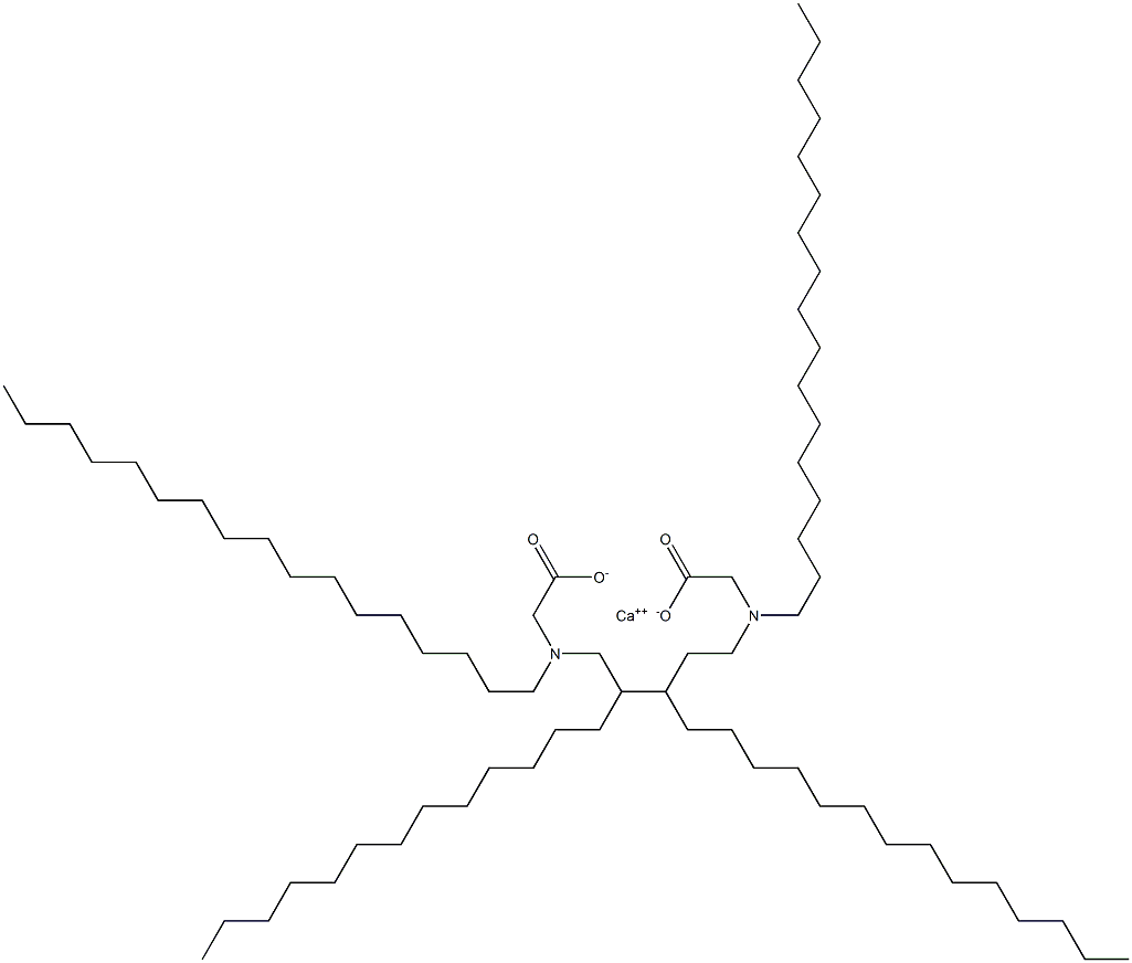 Bis[N,N-diheptadecylglycine]calcium salt Struktur