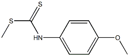 (4-Methoxyphenyl)dithiocarbamic acid methyl ester Struktur