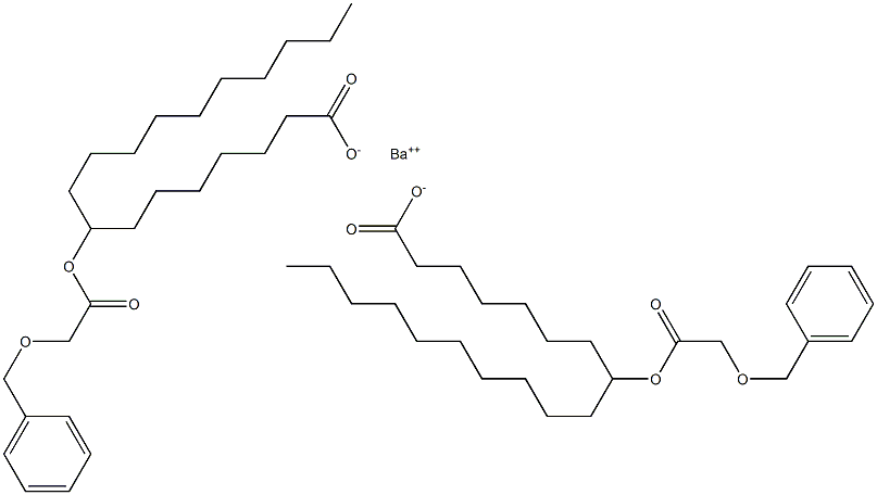 Bis[8-(benzyloxyacetoxy)stearic acid]barium salt Struktur