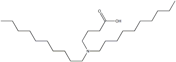 4-(Didecylamino)butyric acid Struktur