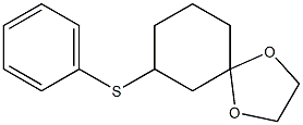 7-(Phenylthio)-1,4-dioxaspiro[4.5]decane Struktur