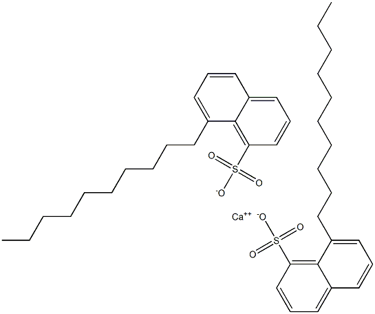 Bis(8-decyl-1-naphthalenesulfonic acid)calcium salt Struktur