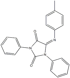 5-(4-Methylphenyl)imino-1,3-diphenyl-3,5-dihydro-1H-imidazole-2,4-dione Struktur