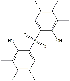 2,2'-Dihydroxy-3,3',4,4',5,5'-hexamethyl[sulfonylbisbenzene] Struktur