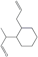 2-[2-(2-Propenyl)cyclohexyl]propanal Struktur