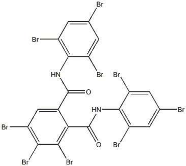 N,N'-Bis(2,4,6-tribromophenyl)-3,4,5-tribromophthalamide Struktur