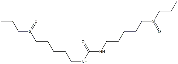 N,N'-Bis[5-(propylsulfinyl)pentyl]urea Struktur