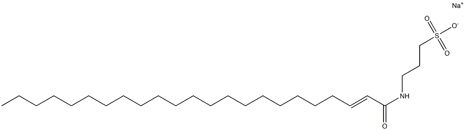 3-[(1-Oxo-2-tricosen-1-yl)amino]-1-propanesulfonic acid sodium salt Struktur