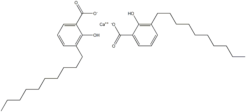 Bis(3-decyl-2-hydroxybenzoic acid)calcium salt Struktur