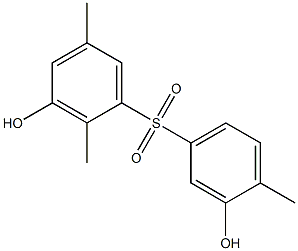 3,3'-Dihydroxy-2,4',5-trimethyl[sulfonylbisbenzene] Struktur