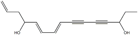 (8E,10E)-8,10,14-Pentadecatriene-4,6-diyne-3,12-diol Struktur