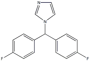 1-[Bis(4-fluorophenyl)methyl]-1H-imidazole Struktur