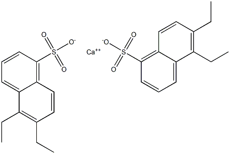 Bis(5,6-diethyl-1-naphthalenesulfonic acid)calcium salt Struktur