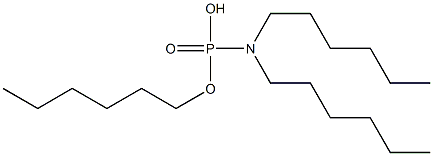 N,N-Dihexylamidophosphoric acid hydrogen hexyl ester Struktur