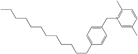 1-(4-Dodecylbenzyl)-2,5-dimethylpyridinium Struktur