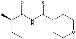 (-)-N-[(R)-2-Methylbutyryl]-4-morpholinecarbothioamide Struktur