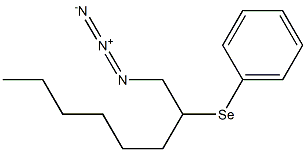 1-Azido-2-phenylselenooctane Struktur