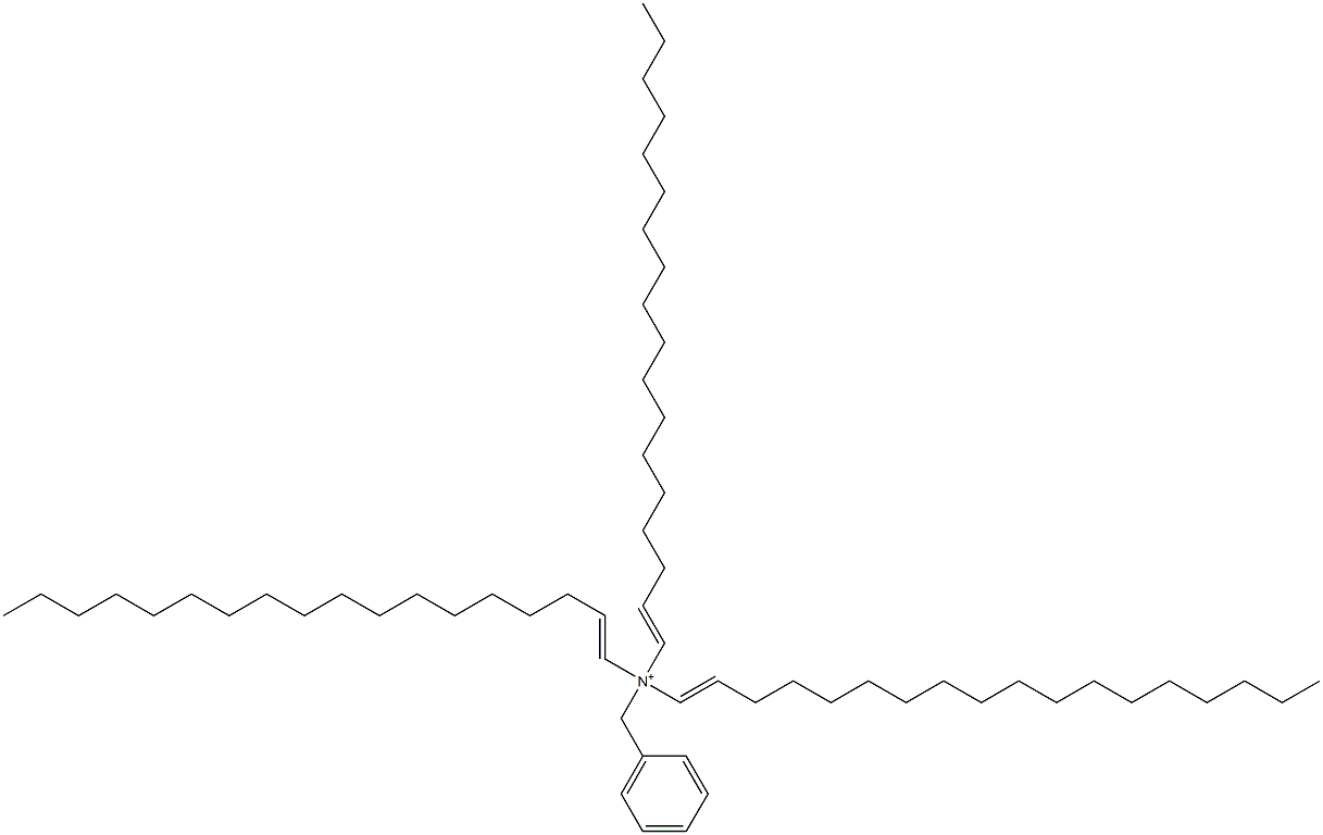 Tri(1-octadecenyl)benzylaminium Struktur