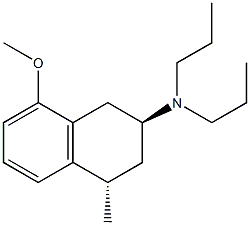 N,N-Dipropyl-[[(2S,4S)-4-methyl-8-methoxy-1,2,3,4-tetrahydronaphthalen]-2-yl]amine Struktur