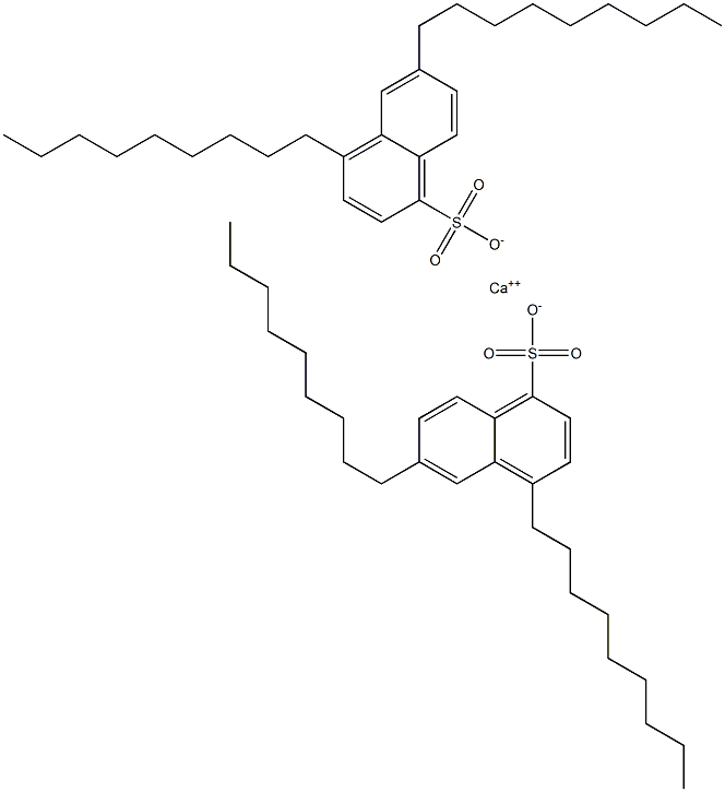 Bis(4,6-dinonyl-1-naphthalenesulfonic acid)calcium salt Struktur