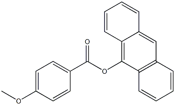 p-Methoxybenzoic acid (anthracen-9-yl) ester Struktur