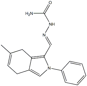 1-[(4,7-Dihydro-6-methyl-2-phenyl-2H-isoindol-1-yl)methylene]semicarbazide Struktur