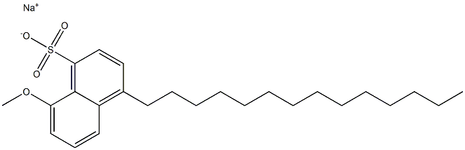 8-Methoxy-4-tetradecyl-1-naphthalenesulfonic acid sodium salt Struktur