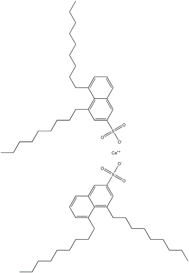 Bis(4,5-dinonyl-2-naphthalenesulfonic acid)calcium salt Struktur