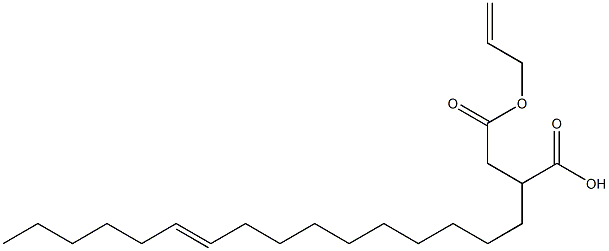 2-(10-Hexadecenyl)succinic acid 1-hydrogen 4-allyl ester Struktur