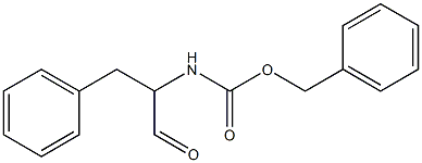 (1-Formyl-2-phenylethyl)carbamic acid benzyl ester Struktur