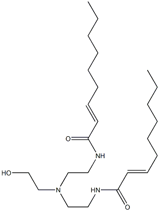 N,N'-[2-Hydroxyethyliminobis(2,1-ethanediyl)]bis(2-nonenamide) Struktur