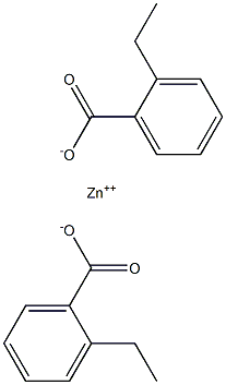 Bis(2-ethylbenzoic acid)zinc salt Struktur