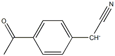 Cyano(4-acetylphenyl)methanide Struktur