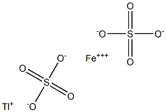 Thallium(I) iron(III) sulfate Struktur