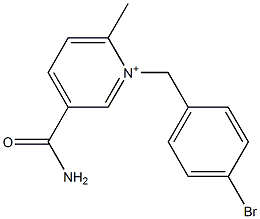 1-(4-Bromobenzyl)-3-carbamoyl-6-methylpyridinium Struktur