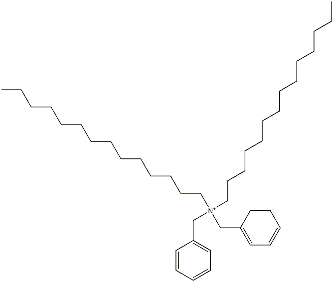 Ditetradecyldibenzylaminium Struktur