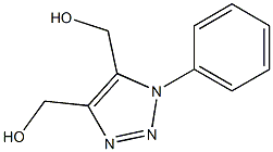 1-(Phenyl)-1H-1,2,3-triazole-4,5-dimethanol Struktur