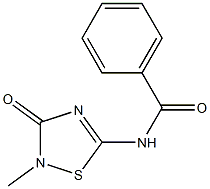 N-[(2,3-Dihydro-2-methyl-3-oxo-1,2,4-thiadiazol)-5-yl]benzamide Struktur