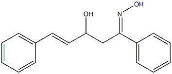 (1Z)-1,5-Diphenyl-3-hydroxy-4-penten-1-one oxime Struktur