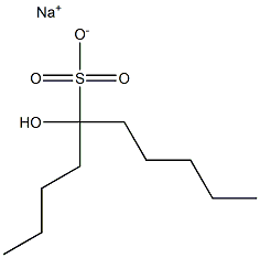 5-Hydroxydecane-5-sulfonic acid sodium salt Struktur