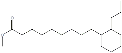 9-(2-Propylcyclohexyl)nonanoic acid methyl ester Struktur