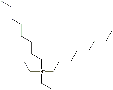 N,N-Diethyl-N,N-di(2-octenyl)aminium Struktur