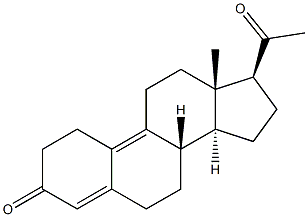 19-Norpregna-4,9-diene-3,20-dione Struktur