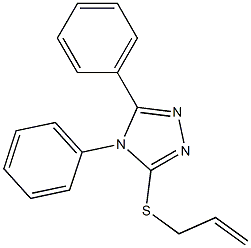 4,5-Diphenyl-3-[allylthio]-4H-1,2,4-triazole Struktur